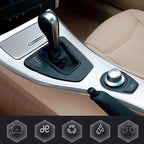 Leather Shift Boot Cover for BMW E90 (2005–2013) - Blue Stitch