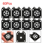 60Pcs Carburetor Metering Diaphragm Repair for Walbro (95-526, 95-526-9)