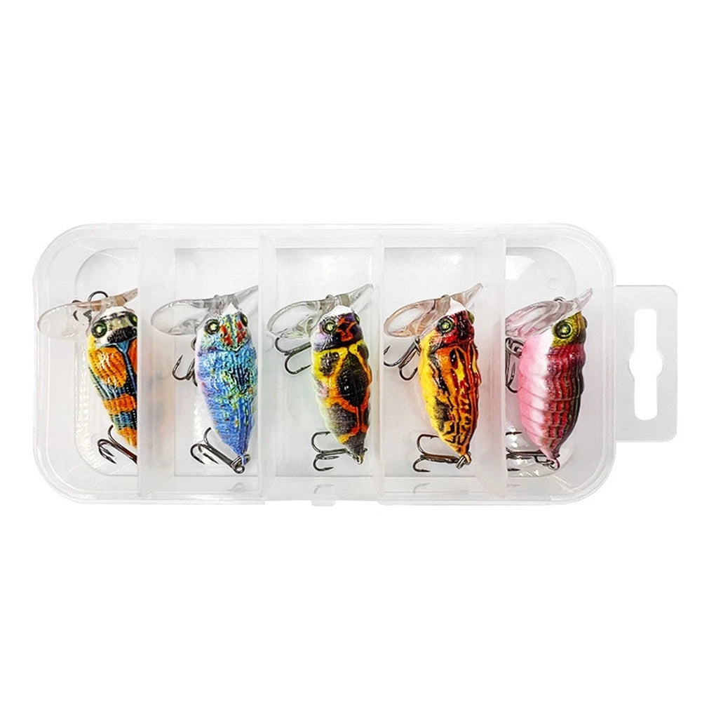 Wobbler Cicada Insect Topwater Bass Lure Hard Bait for Fishing