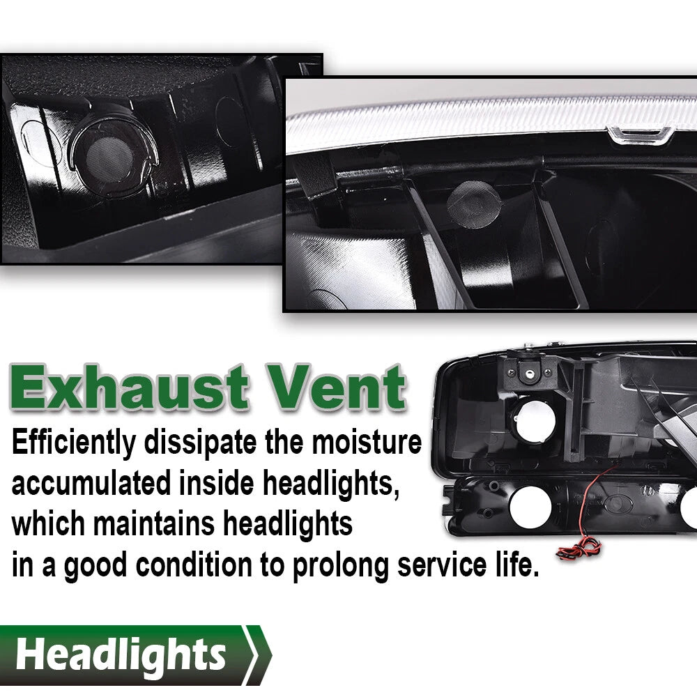 LED Headlights and Bumper Lamps for GMC Sierra/Yukon (1999–2007)