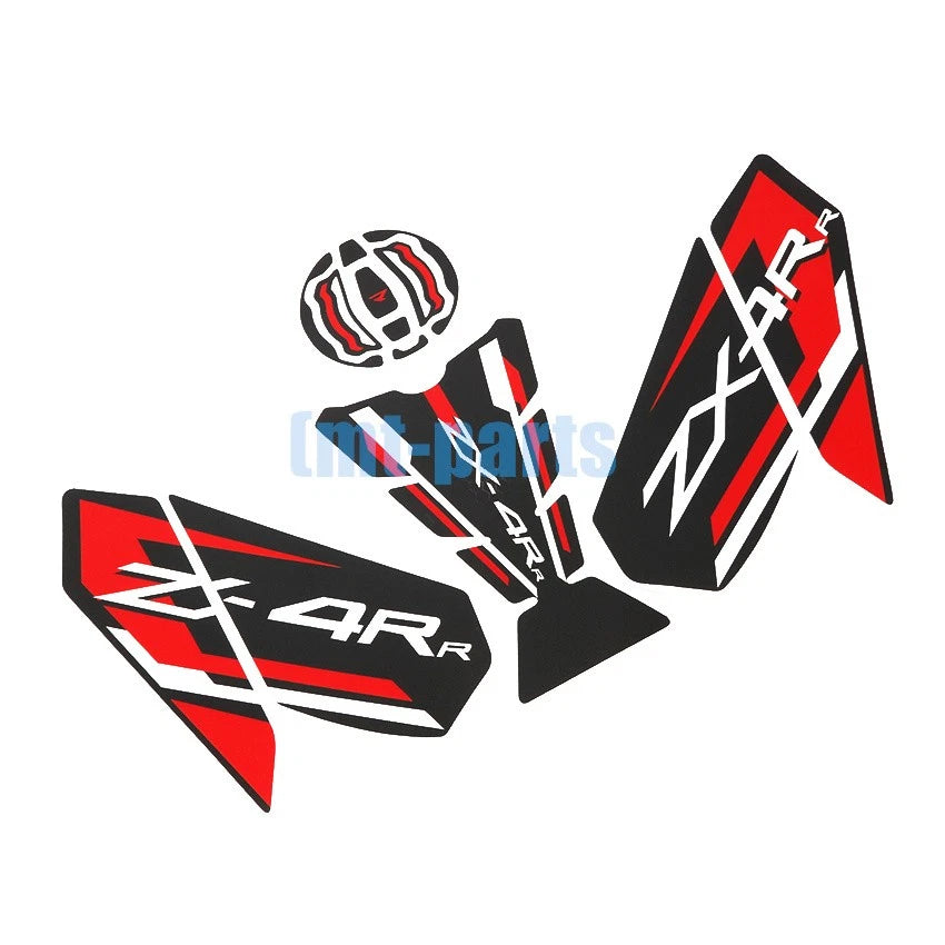 Tank Pad Anti-slip Sticker for Kawasaki ZX400 Ninja ZX-4RR (2023–2025) Red
