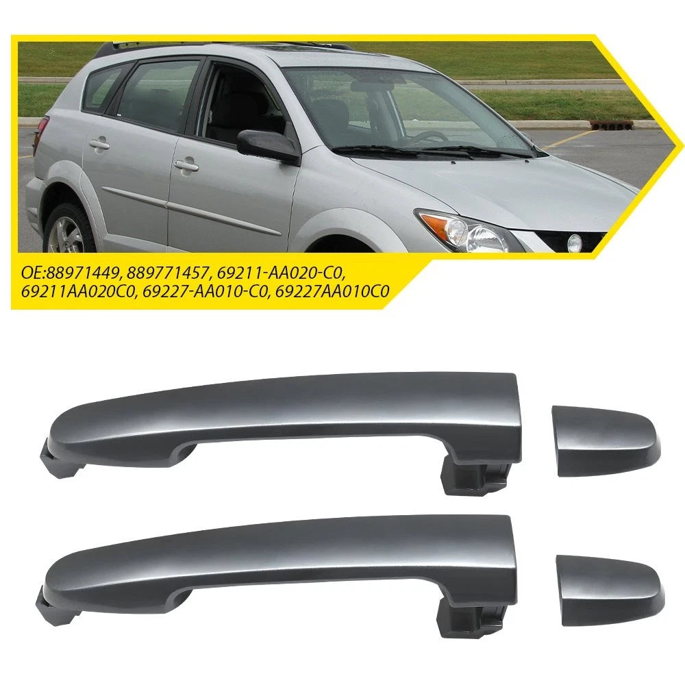 2X Outside Door Handle for Toyota Corolla RAV4 (1G3) Gray