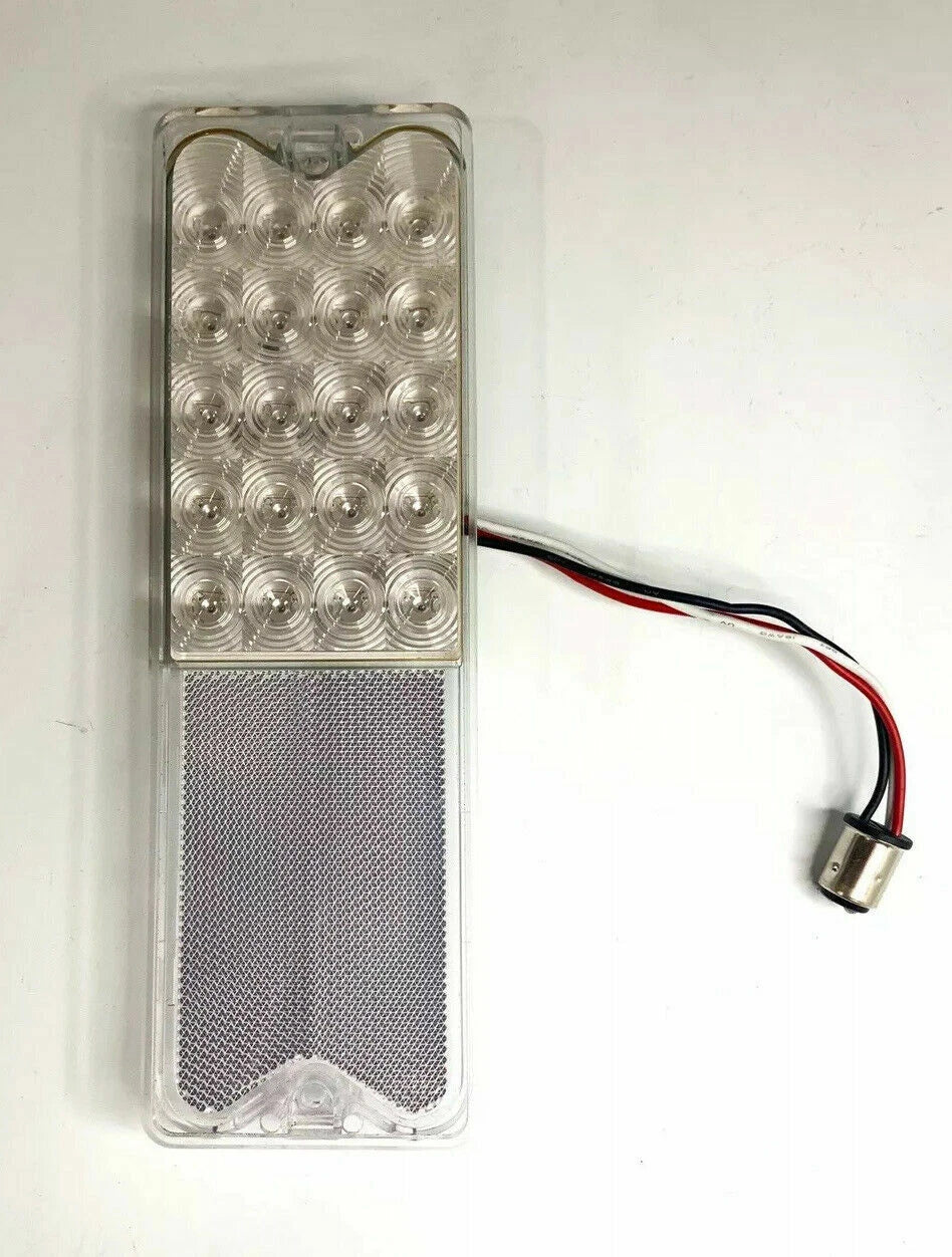 Clear LED Brake Tail Light Red Lens for 1967-1972 Chevy GMC Fleetside Truck