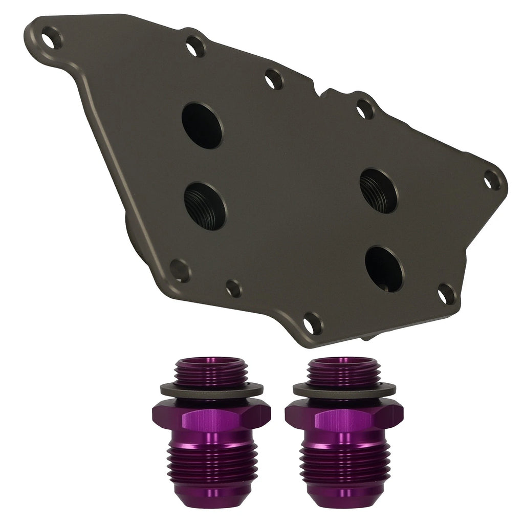 AN10 Oil Filter Adapter for BMW MINI F54 F55 F56 F57 F60 (2014–2023) Purple