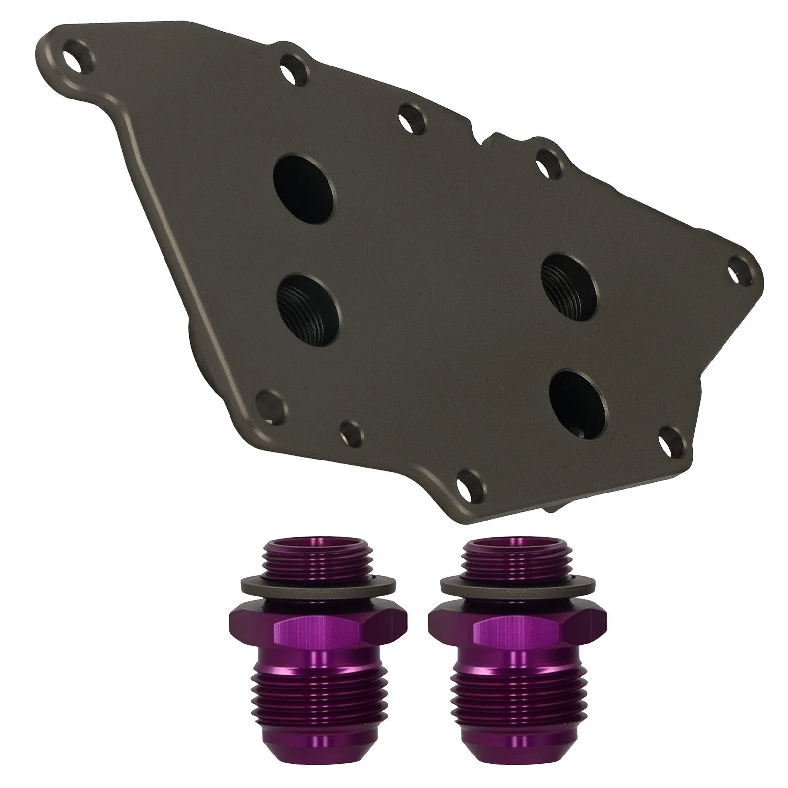 AN10 Oil Filter Adapter for BMW MINI F54 F55 F56 F57 F60 (2014–2023) Purple