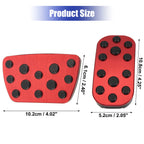 Set of 4 Brake Pedal Pads Cover Anti-Slip for Toyota Alphard 