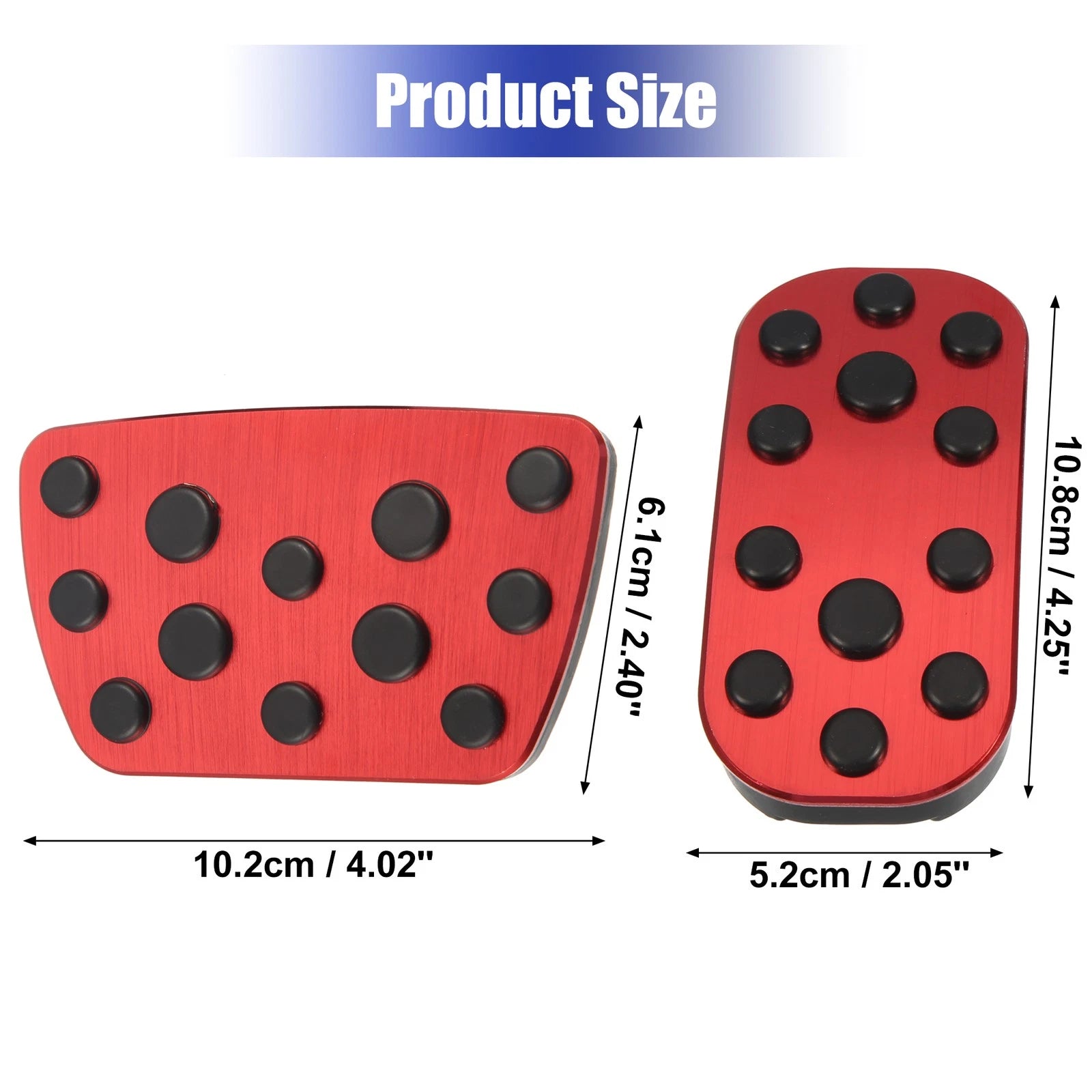 Set of 4 Brake Pedal Pads Cover Anti-Slip for Toyota Alphard 