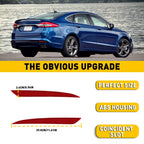 Set of 2 Rear Bumper Reflector Side Marker Light Covers for Ford Fusion (2013–2018)
