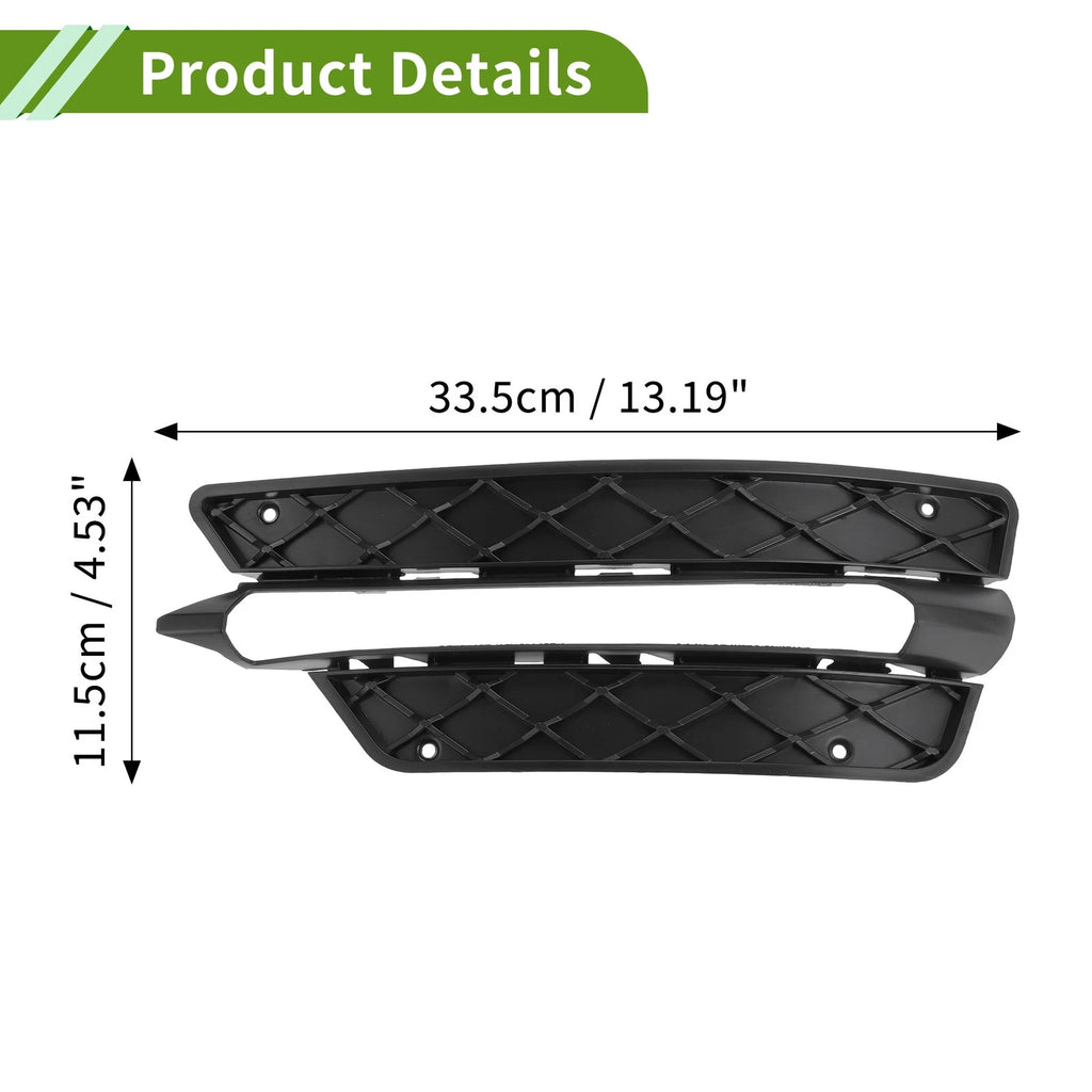 1 Pc Fog Light Grill for Mercedes-Benz C350 (2008–2015) No. 2048851353 Black