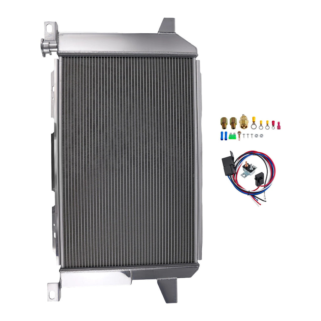 3 Row Aluminum Radiator + Fan for Ford F150 F250 F350 V8 (1985–1997) RA1451