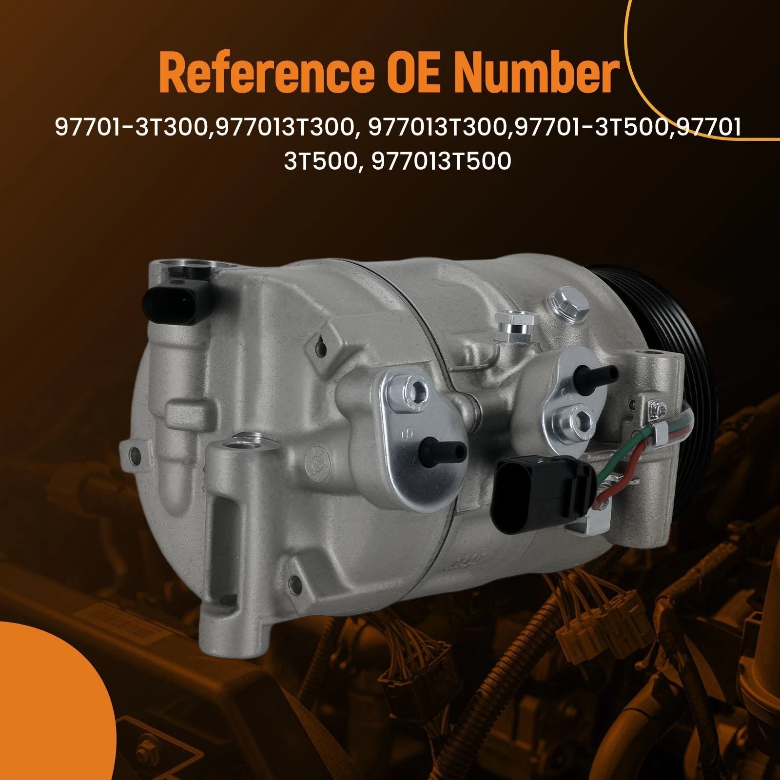 A/C Compressor 6-Groove for Volkswagen Jetta, Passat, Beetle (2016–2018)