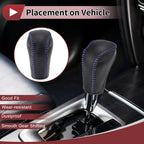Gear Shift Knob Cover for Honda Inspire (1 Pc, Blue Faux Leather)