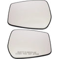 Mirror Glass Set of 2 for Nissan Versa Note (2015–2019) Driver & Passenger