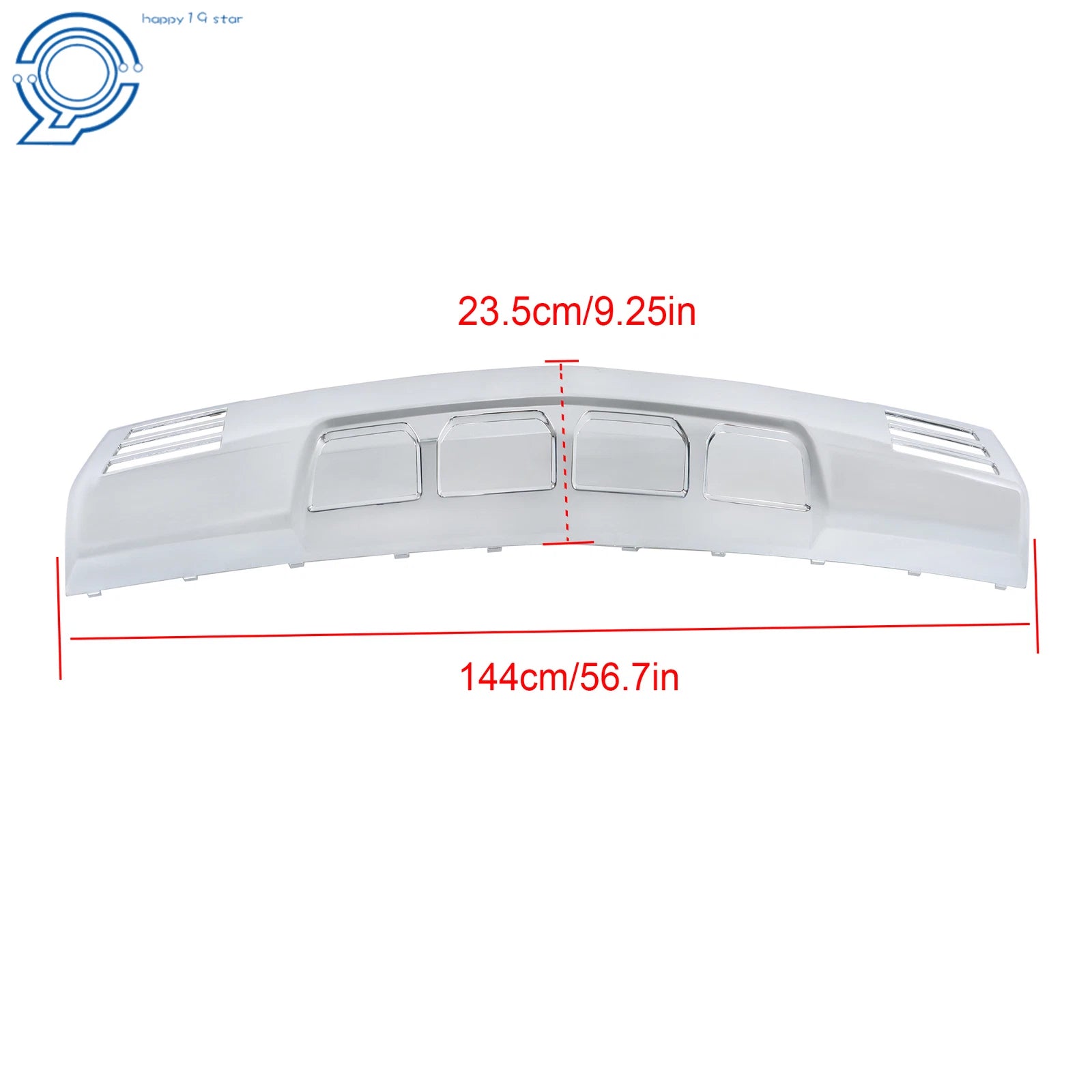 Front Bumper Lower Skid Plate Chrome for Silverado 1500 (2022–2023) 84946365
