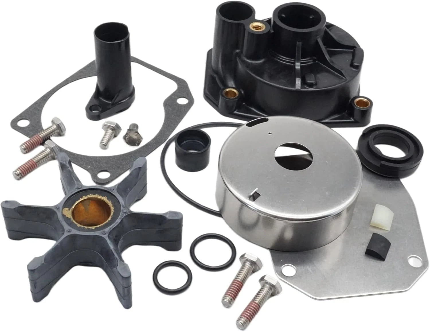 Water Pump Impeller Kit 438597 432955 18-3389 for Johnson Evinrude 60-75HP (N/A)