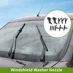 Windshield Washer Nozzle w/ Hose Connector for Honda (No. 76810SDAA11)