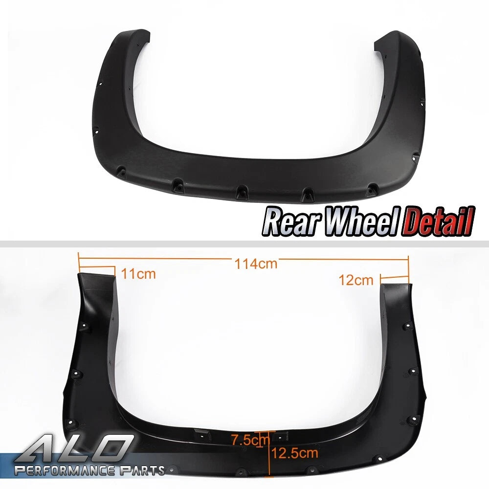 Pocket Rivet Bolt-On Fender Flares for Chevy Silverado GMC Sierra (1999–2006)