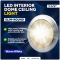 LED Interior Dome Light for Universal Vehicles (12V)