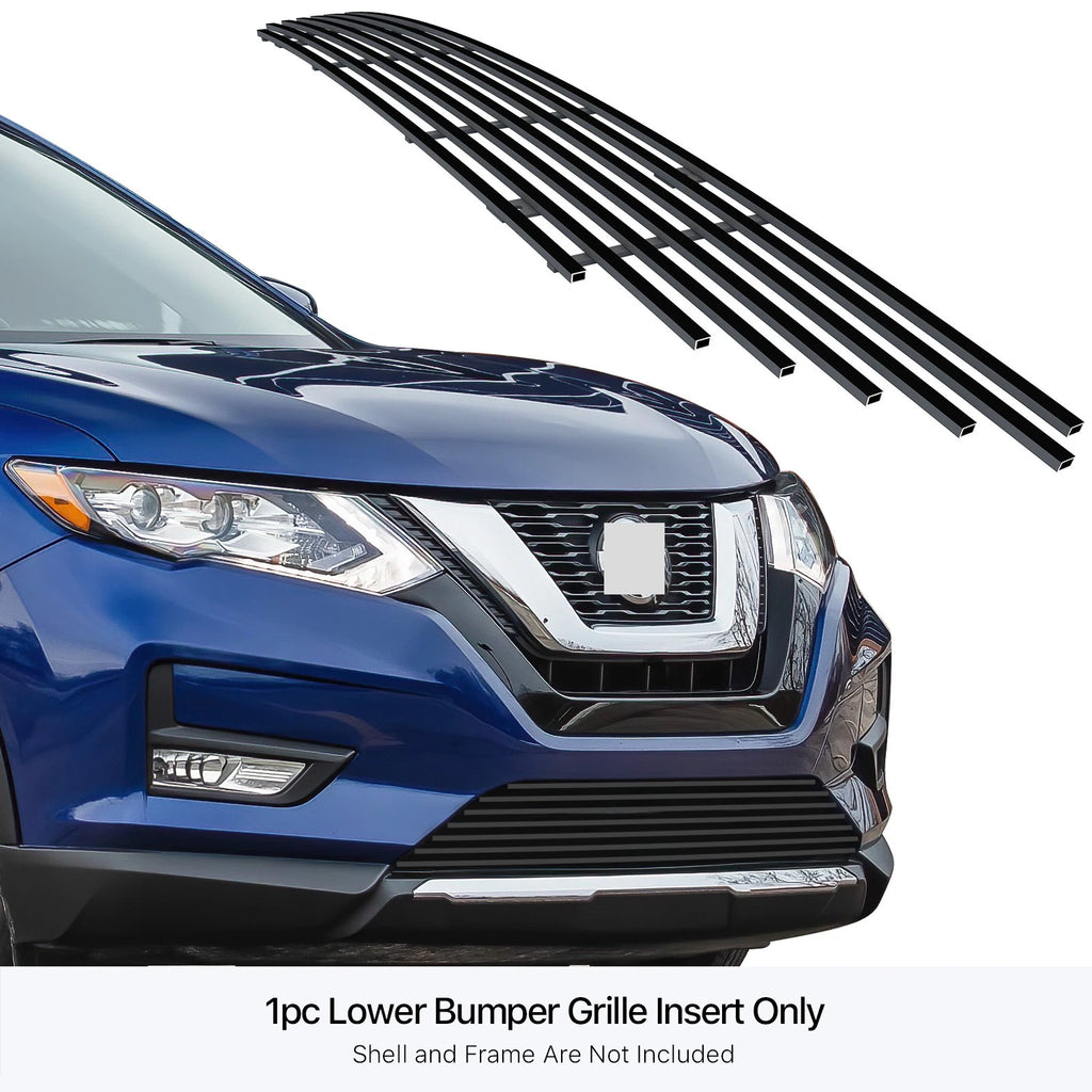 Stainless Steel Black Billet Grille Insert for Nissan Rogue (2017-2020)