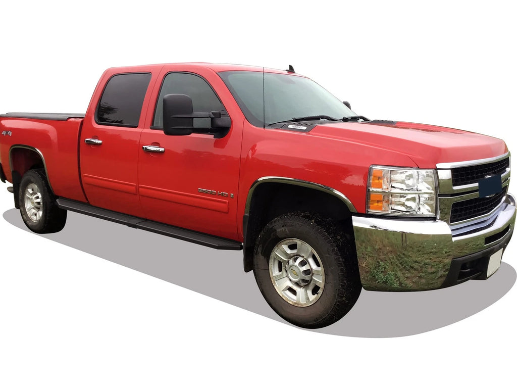Set of 2 Wheel-to-Wheel Flat Boards for Silverado Sierra Crew Cab (2001–2013)