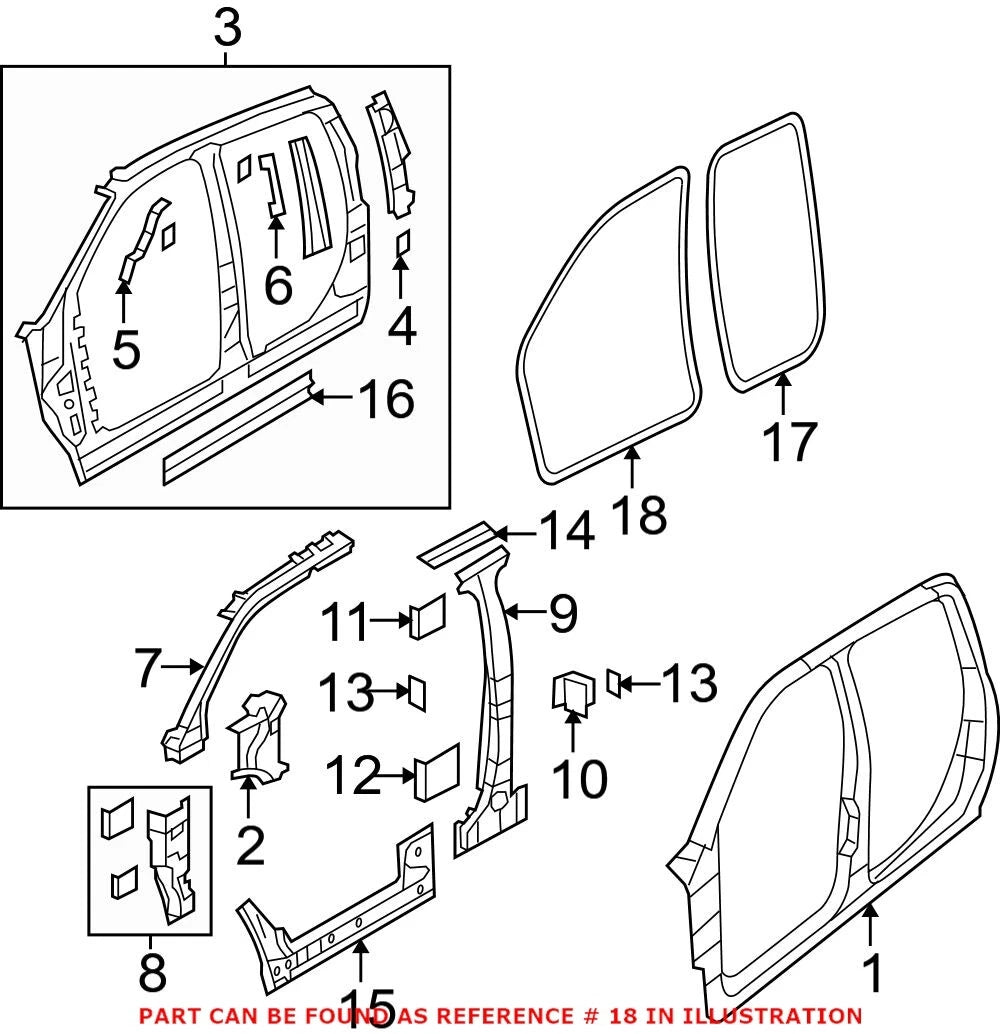 Door Seal for RAM 55112355AC (2010–2023)