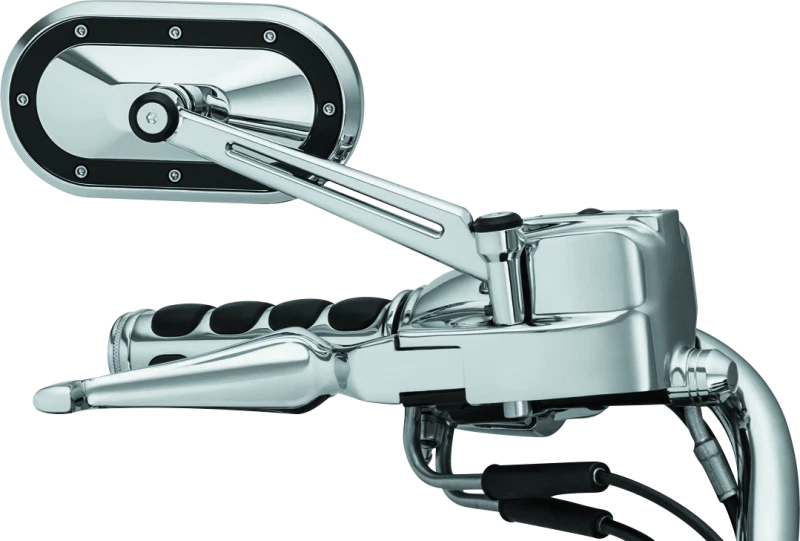 Kuryakyn Heavy Industry Mirrors Chrome/Black for Harley-Davidson