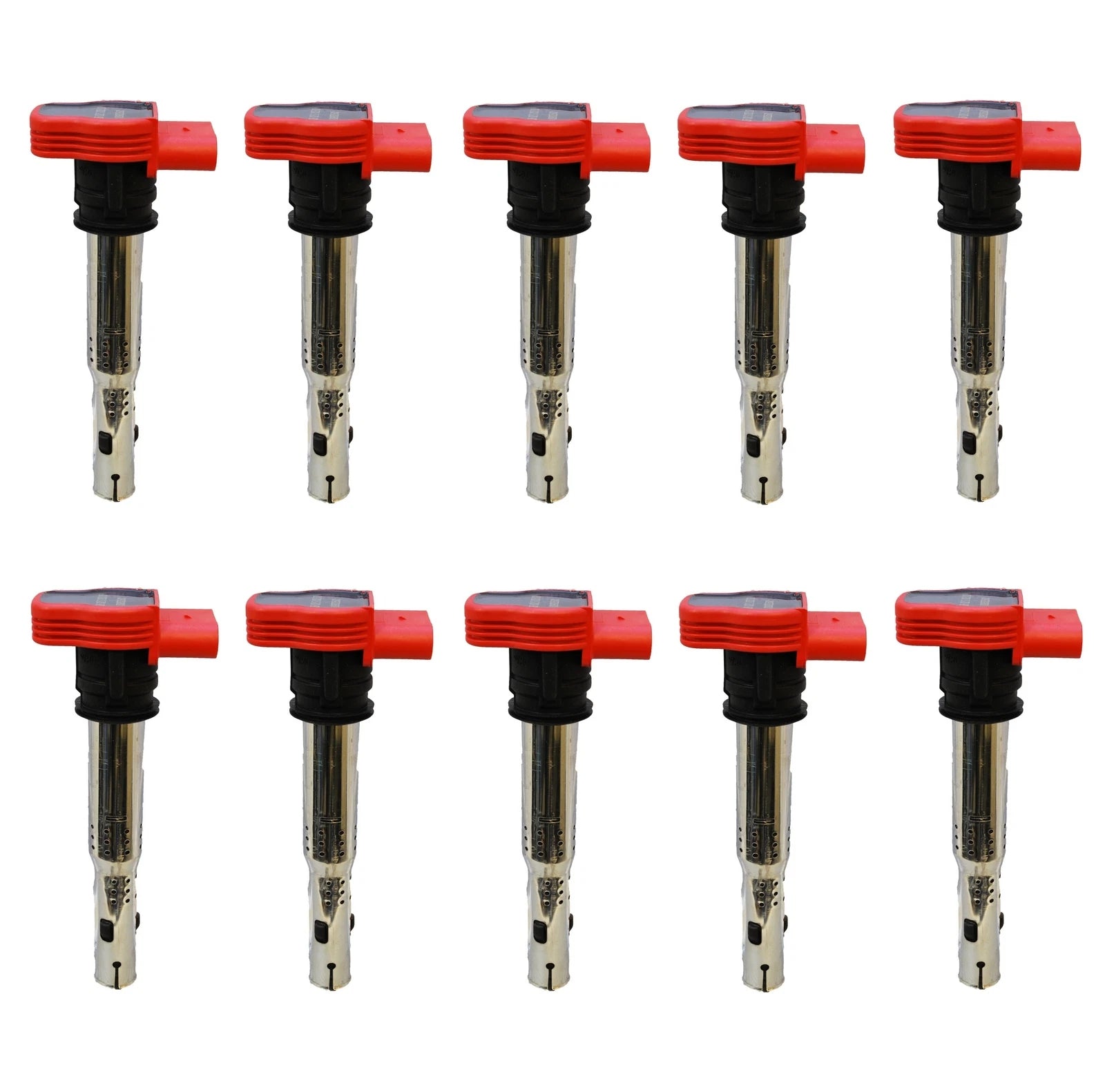 Set of 10 Denso Ignition Coils for Audi R8 (2010–2015), S6 (2007–2011), S8 (2007–2009) 5.2L V10