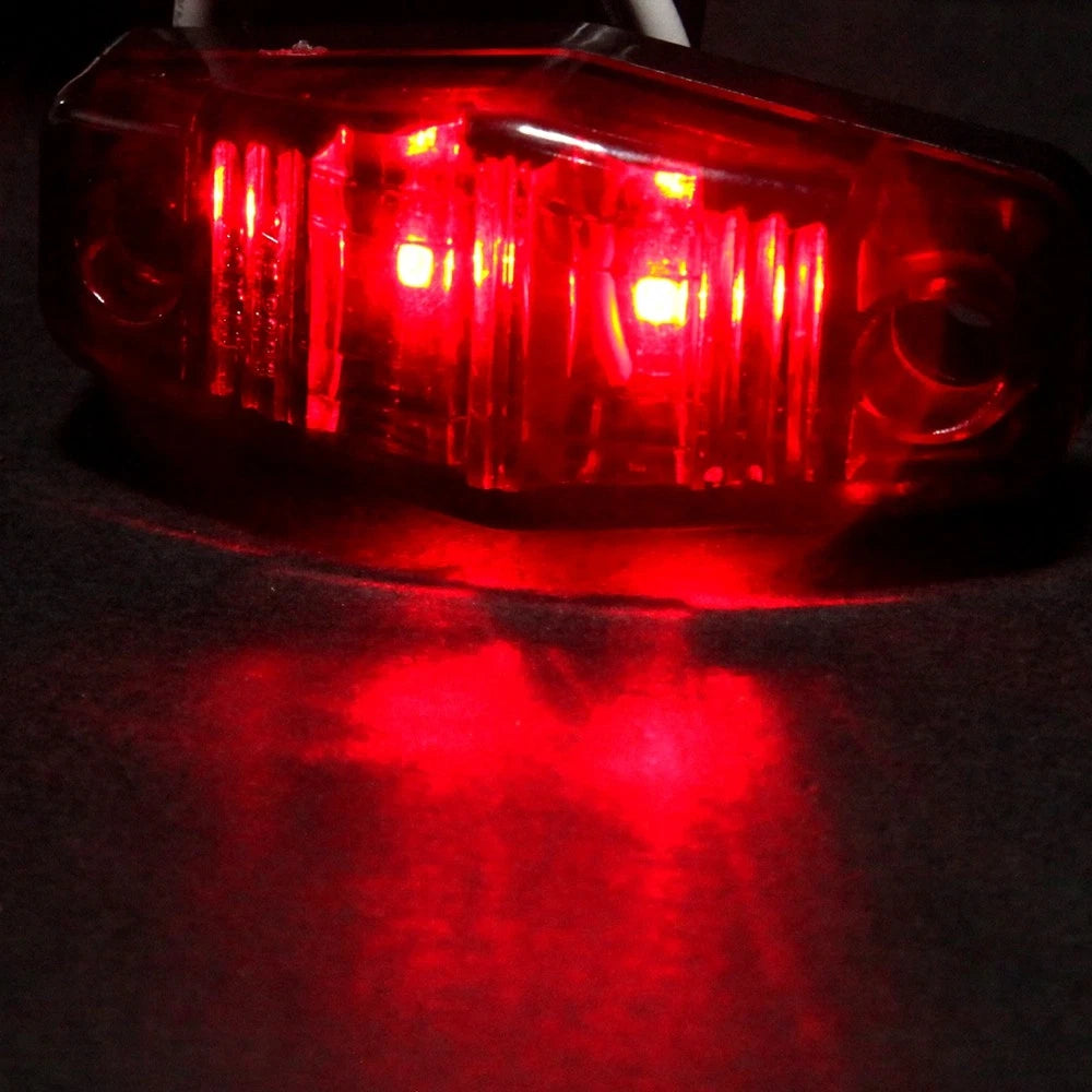 4X LED Side Marker Lights for Universal Surface Mount Clearance