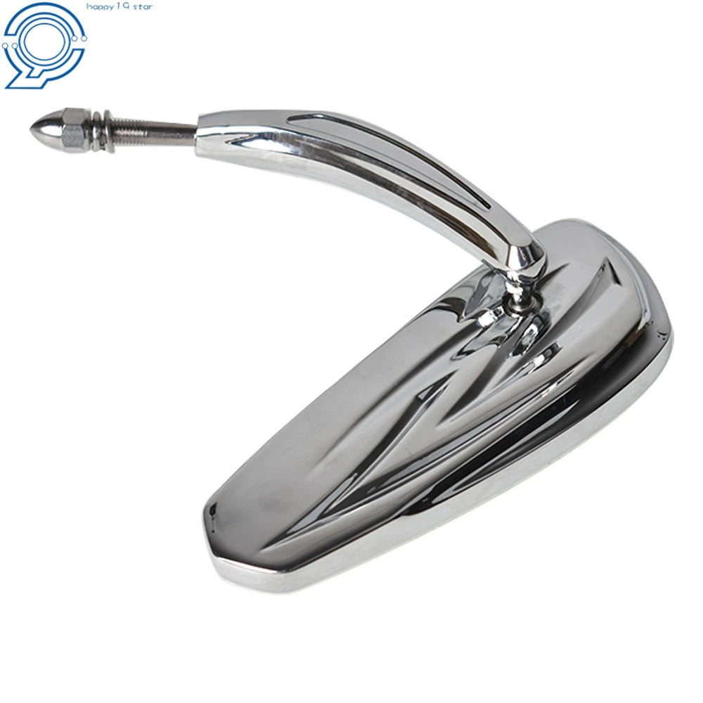 Chrome Rear View Side Mirrors for Breakout Wide Glide