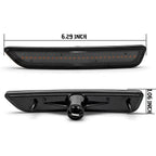 Smoked Lens Amber LED Front Side Marker Lamps for Ford Mustang (2010–2014)