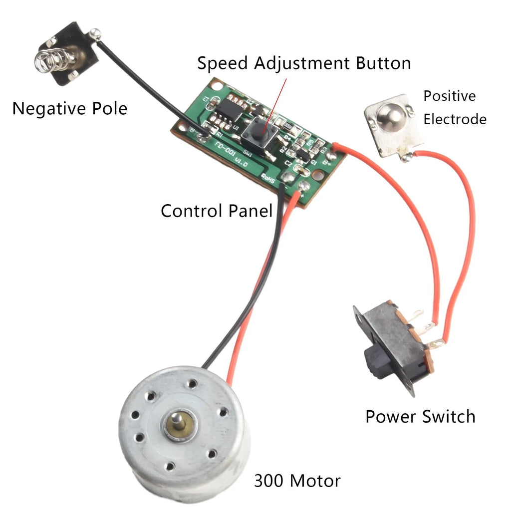 Regulating Switch Assembly for Toys (DC 3V-5V)