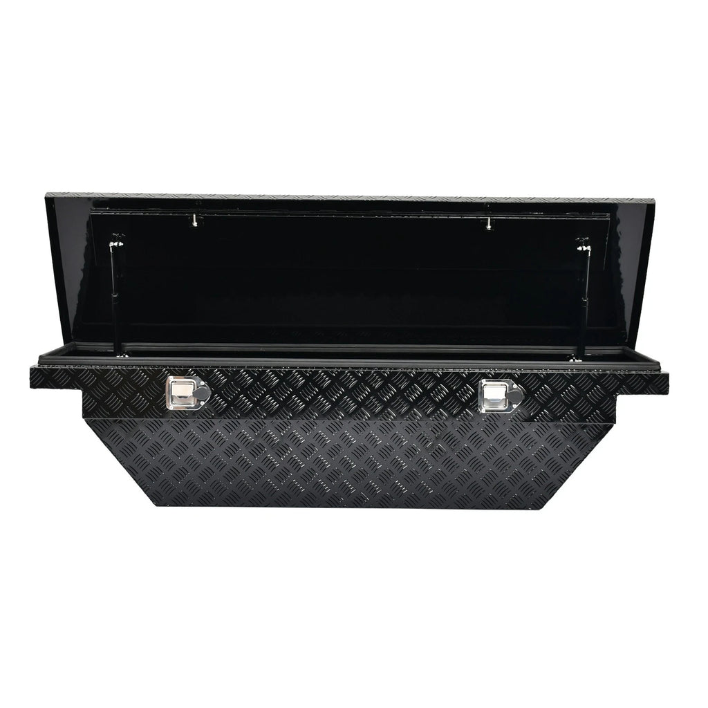 63" Gloss Black Aluminum Side Tool Box for Trucks (Low Profile)