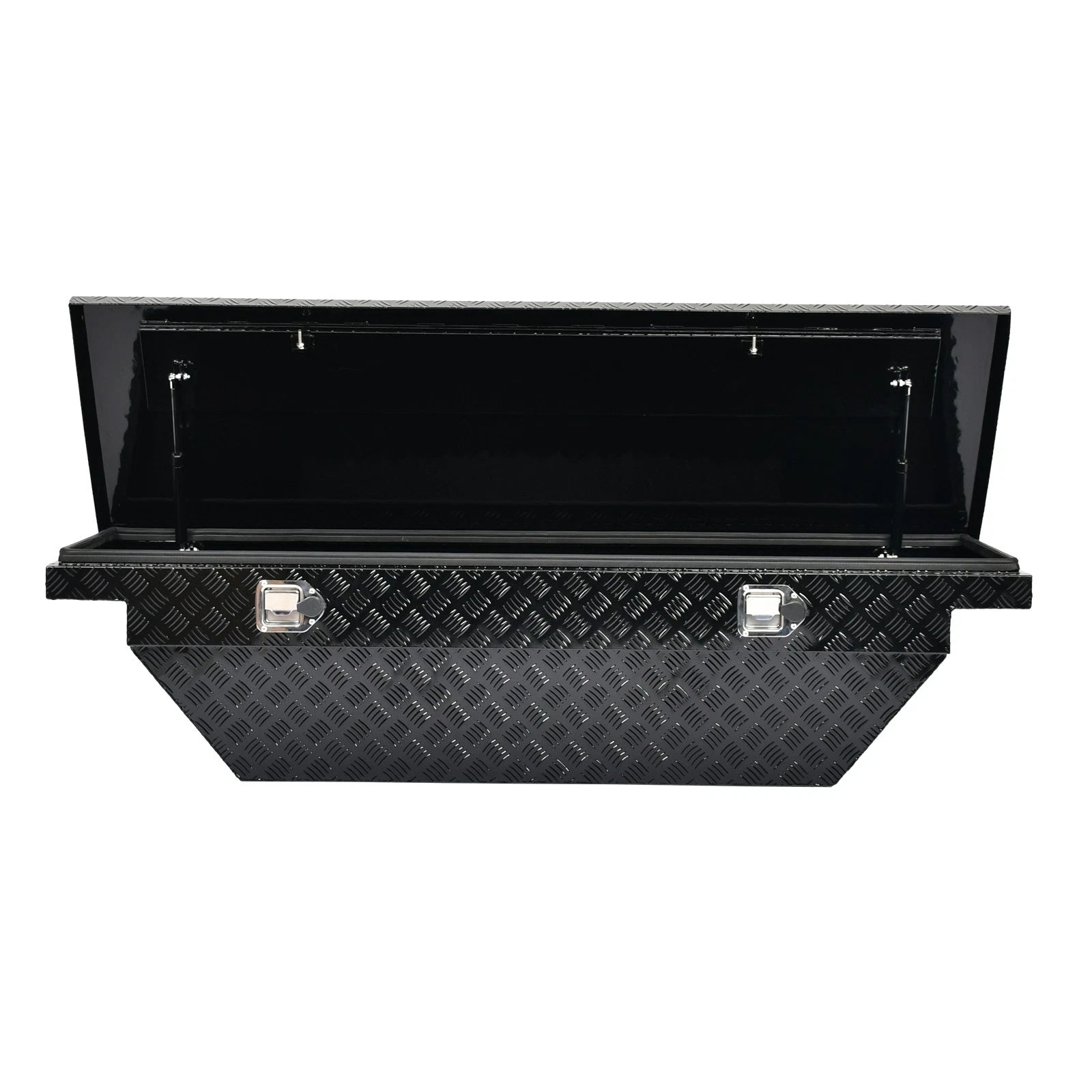 63" Gloss Black Aluminum Side Tool Box for Trucks (Low Profile)