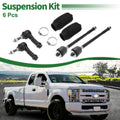 6X Front Suspension Kit Inner Outer Tie Rod Ends with Boots for Ford F-150 