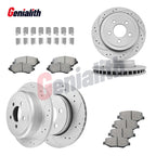 Drilled Rotors + Brake Pads for Dodge Nitro Jeep Liberty (2008–2012)