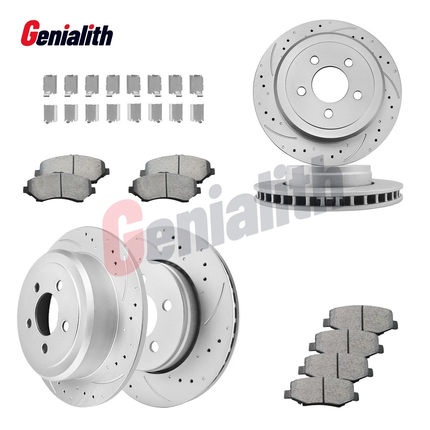 Drilled Rotors + Brake Pads for Dodge Nitro Jeep Liberty (2008–2012)