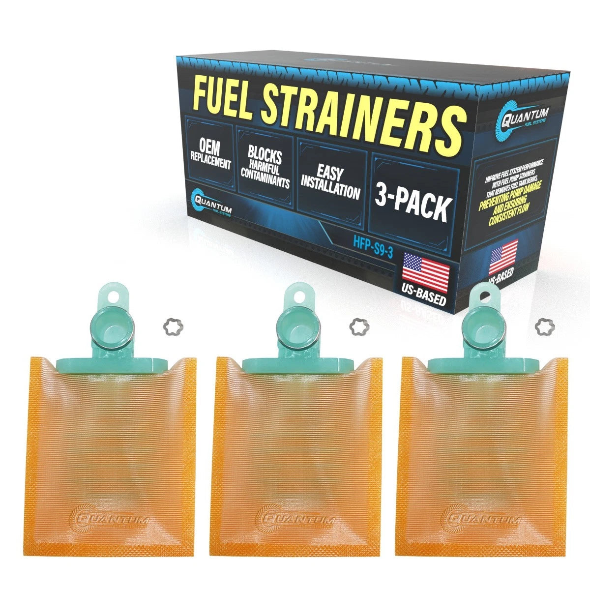 3X Fuel Pump Strainers for Harley-Davidson FLHRSE3 (2007)