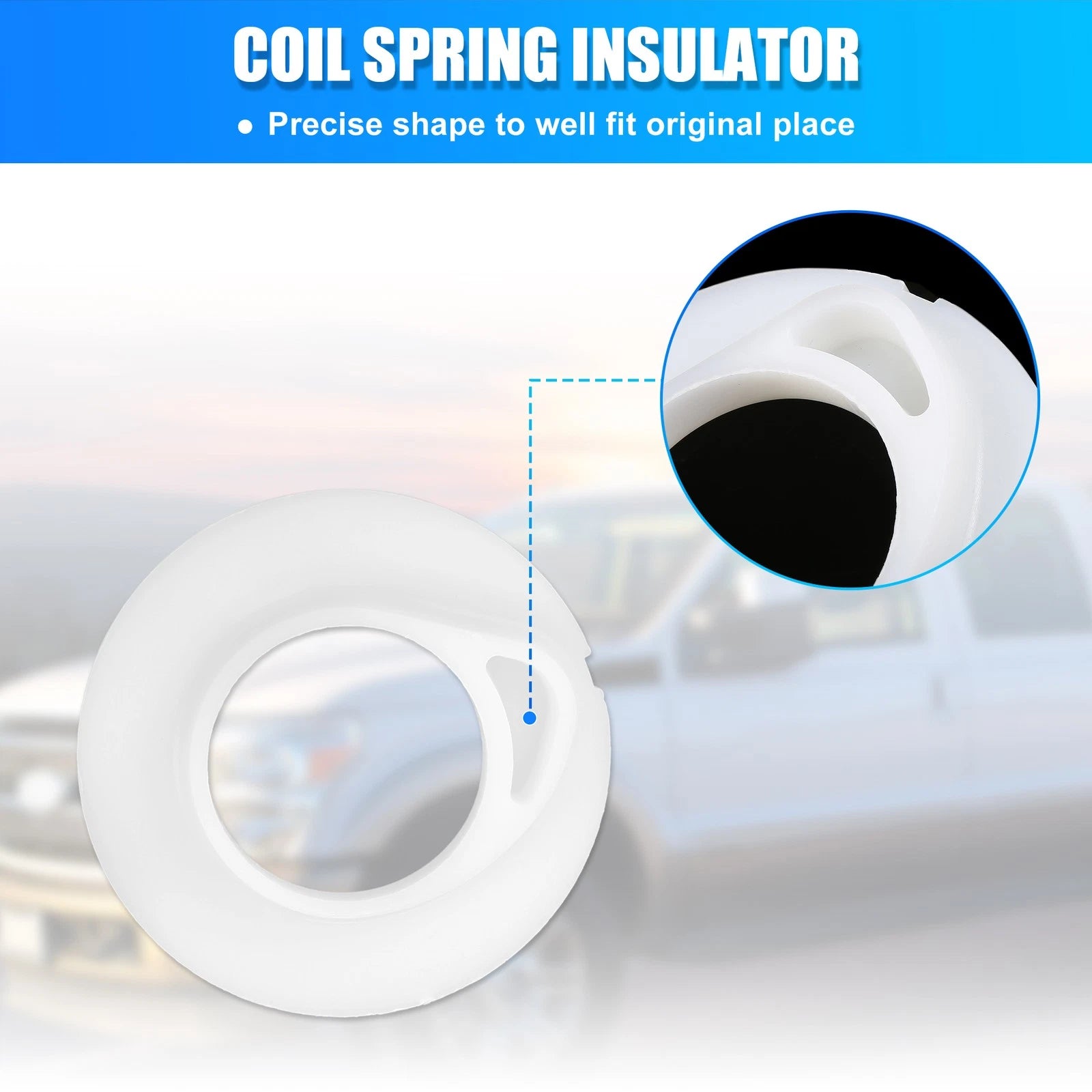 2X Front Lower Suspension Coil Spring Insulator E8TZ5414B for Ford F150 F250 (1992–1996)