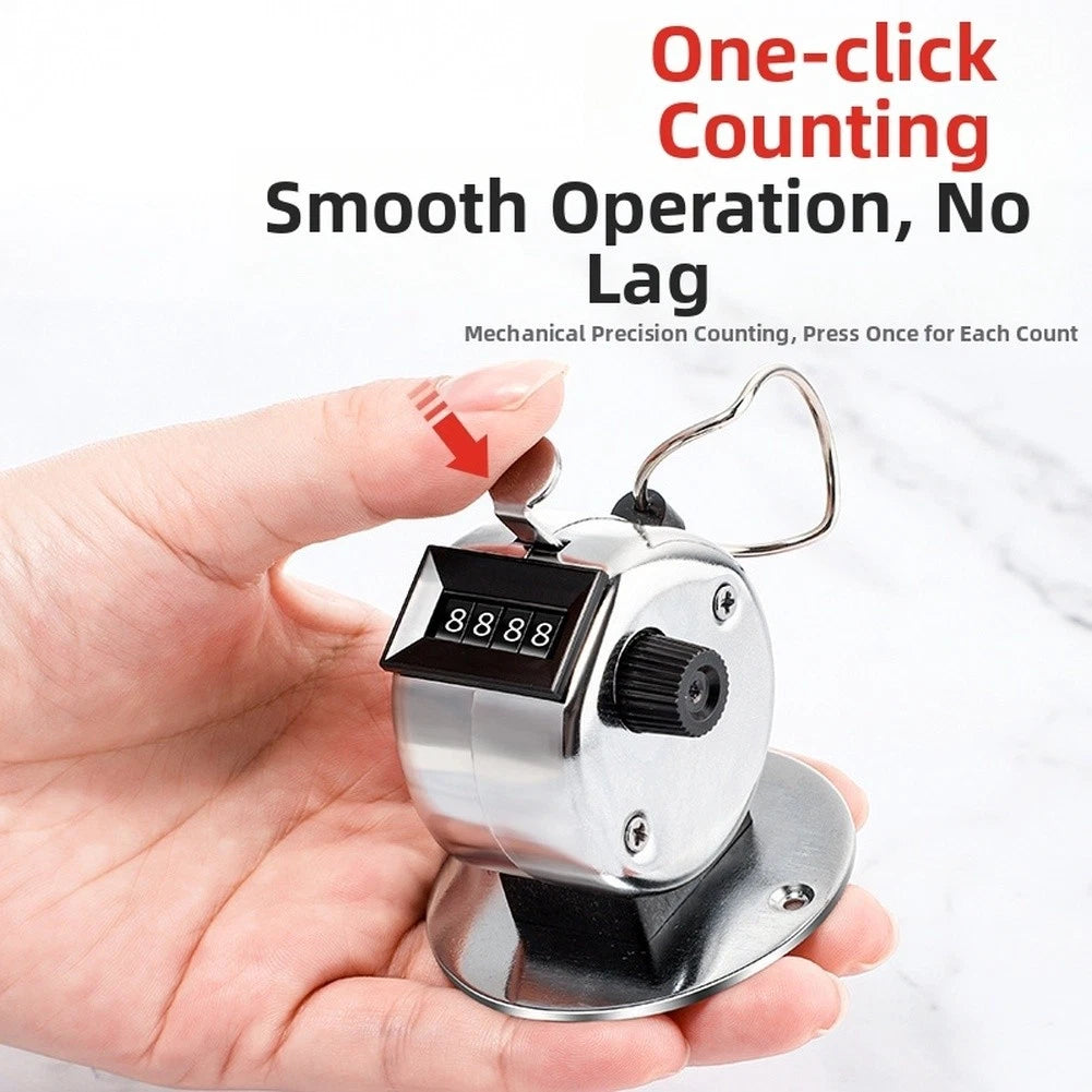 Metal Tally Counter 0-9999 for Manual Press Counting Tool