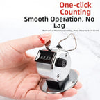 Metal Tally Counter 0-9999 for Manual Press Counting Tool