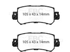 Rear Brake Pad Set for Mazda CX-3 (2016–2021) VD489KH