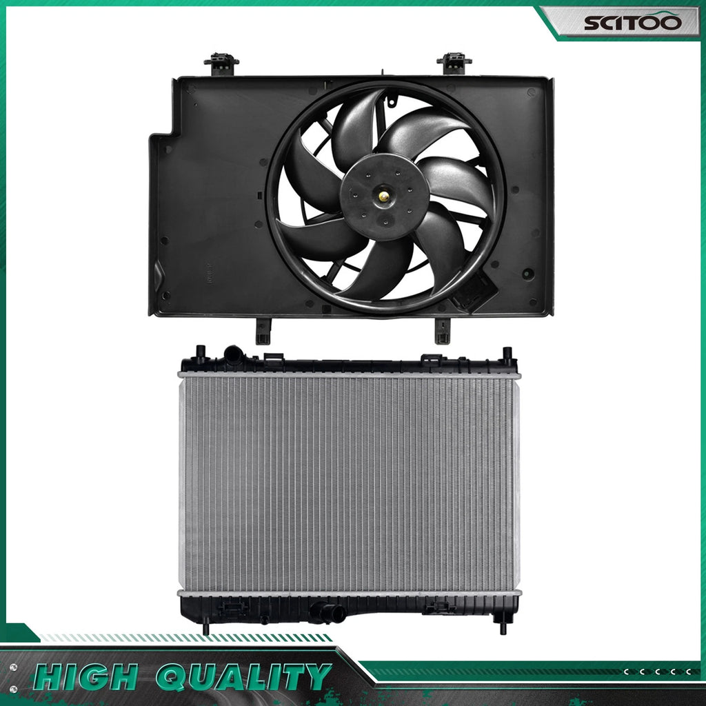 Radiator and Cooling Fan Kit for Ford Fiesta (2011–2018)