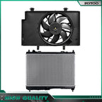 Radiator and Cooling Fan Kit for Ford Fiesta (2011–2018)