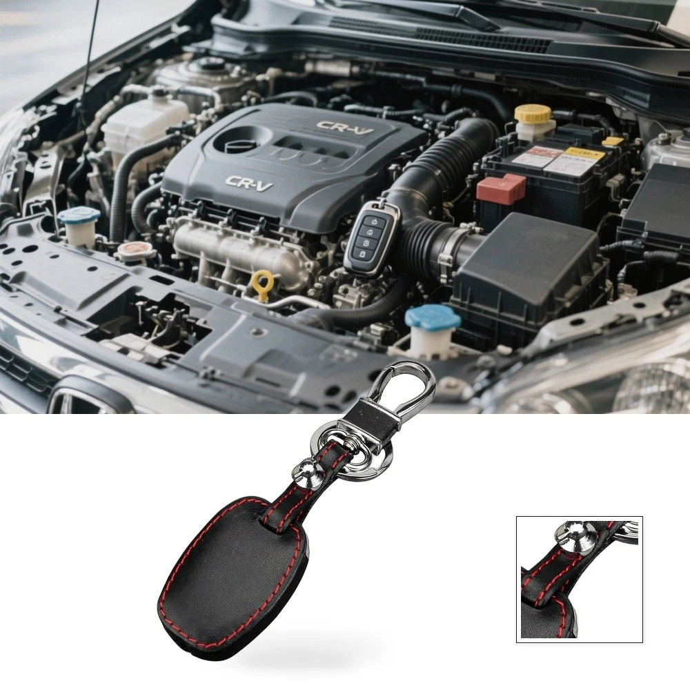 Leather Key Fob Cover for Honda Accord, Civic, CR-V (sku553)