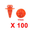 100pcs Wheel Flare Clip Retainer Fastener for Toyota 