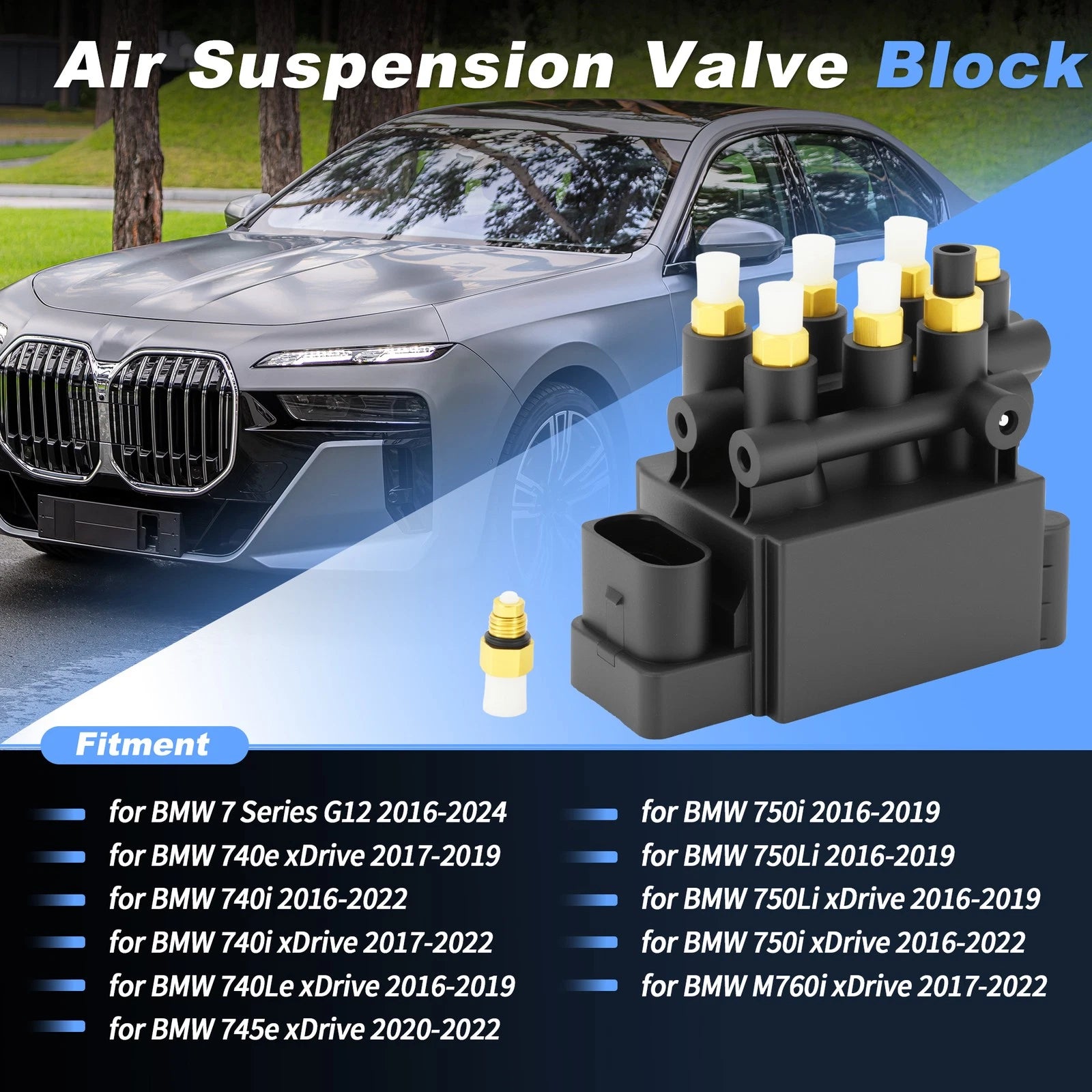 Air Suspension Solenoid Valve Block for BMW 7 Series (2016–2019) 4725530100