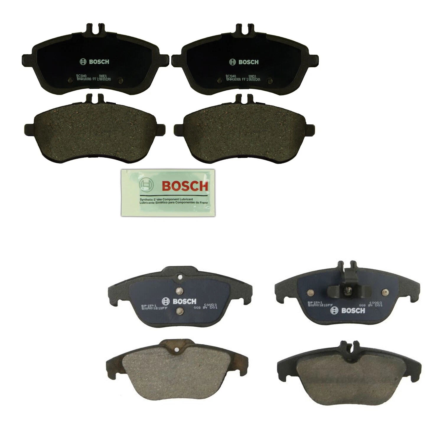 Bosch Quietcast Brake Pad Kit for Mercedes C230 C300 (2008–2012)