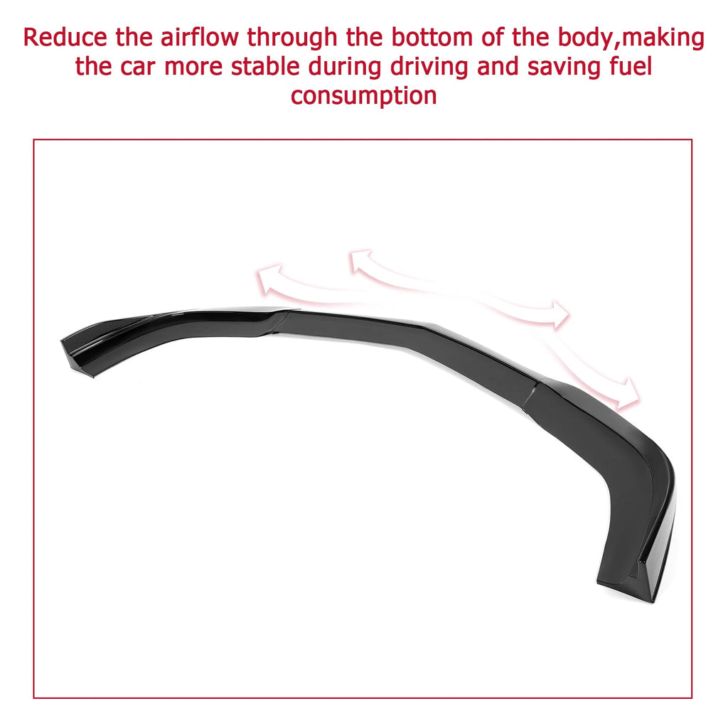 Glossy Black Front Bumper Lip Spoiler Splitter for Dodge Charger SRT8 (2011-2014)