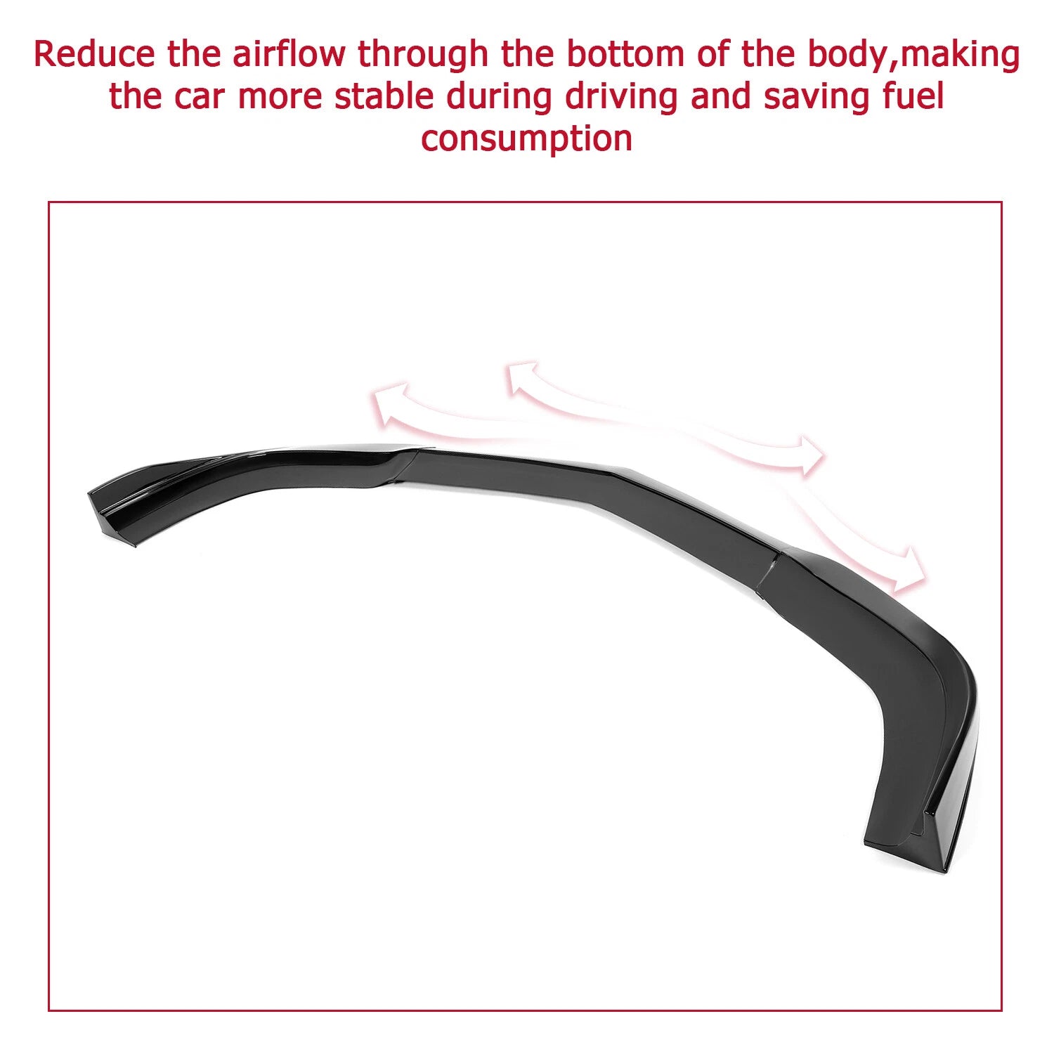 Glossy Black Front Bumper Lip Spoiler Splitter for Dodge Charger SRT8 (2011-2014)