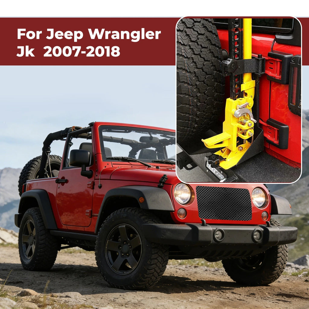 Rear Door High Lift Jack Mount Bracket for Jeep Wrangler JK (2007–2018)